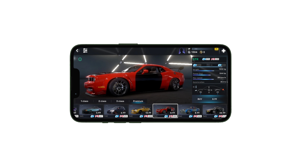 coustimized-car in CarX Street MOD APK